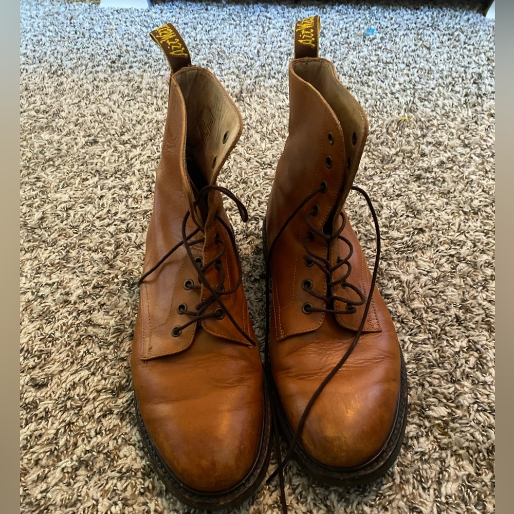 Brown leather Doc Marten Boots